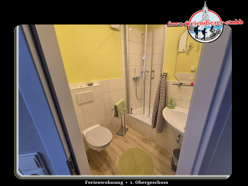 Badezimmer der Ferienwohnung Freiendiezer Stubb in Diez