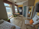 Wohn- und Essbereich der Ferienwohnung Freiendiezer Stubb in Diez