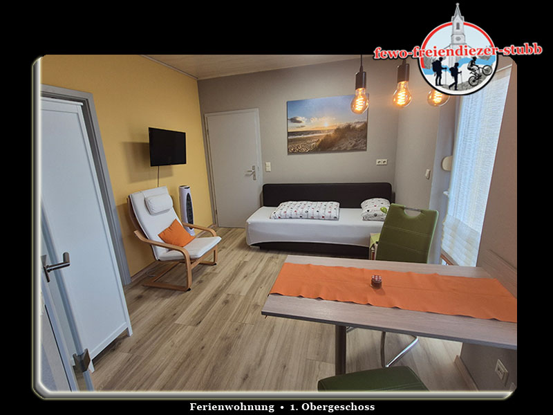Wohnbereich der Ferienwohnung Freiendiezer Stubb in Diez